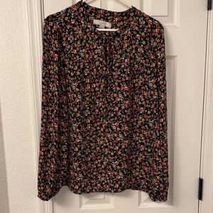 LOFT Multicolor Floral Blouse